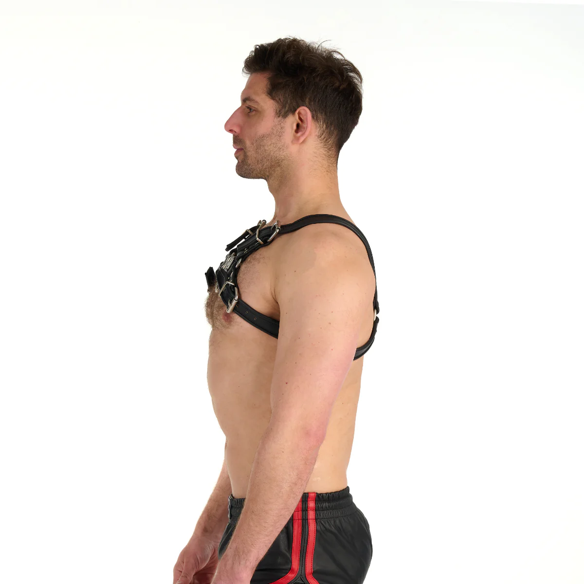 Prowler RED Leather Bull Harness Black - Image 3
