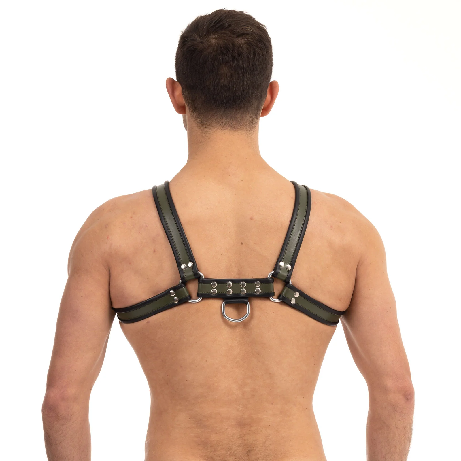 Prowler RED Leather Bull Harness Black Green - Image 4