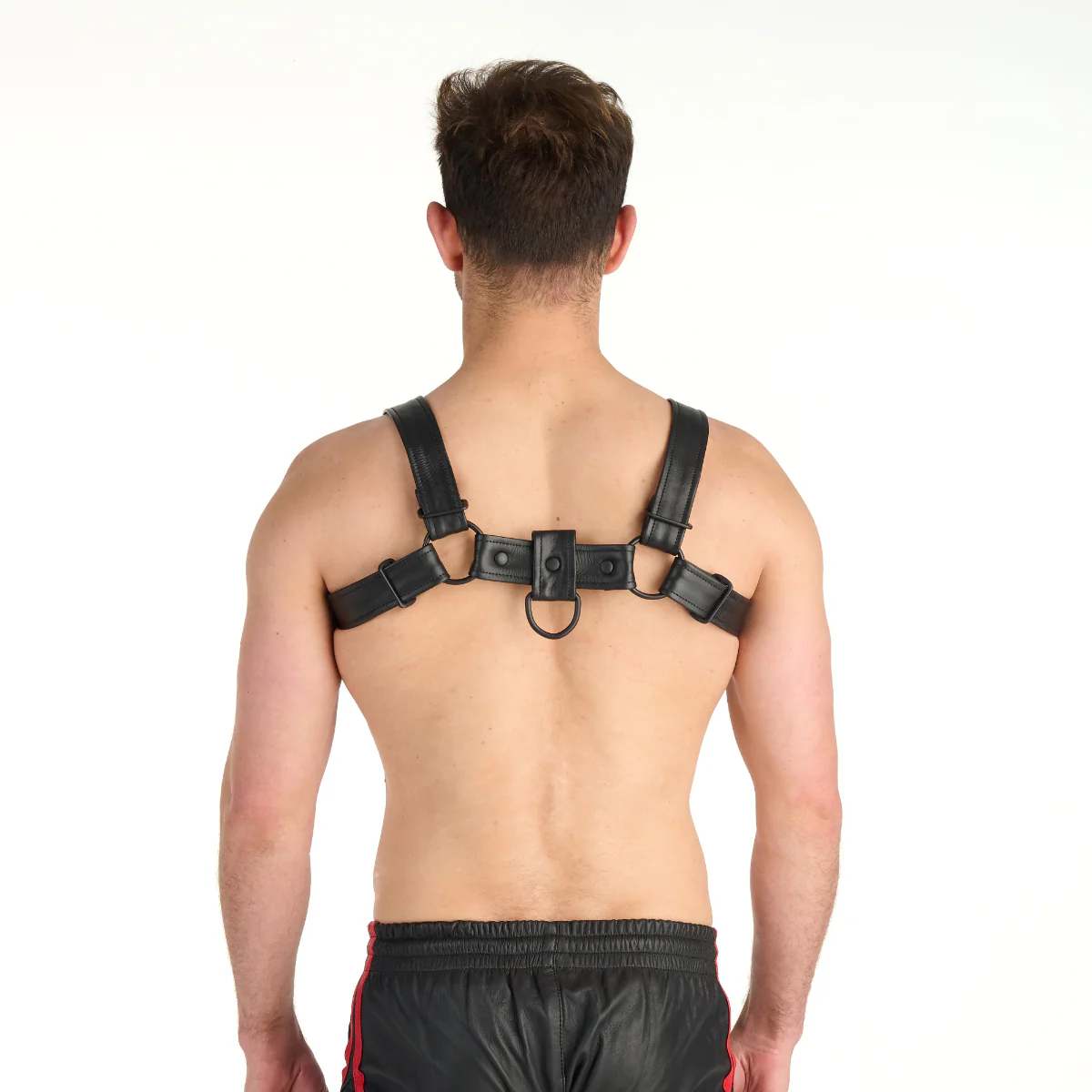 Prowler RED Leather Bull Harness With Metal Fittings Black - Image 3