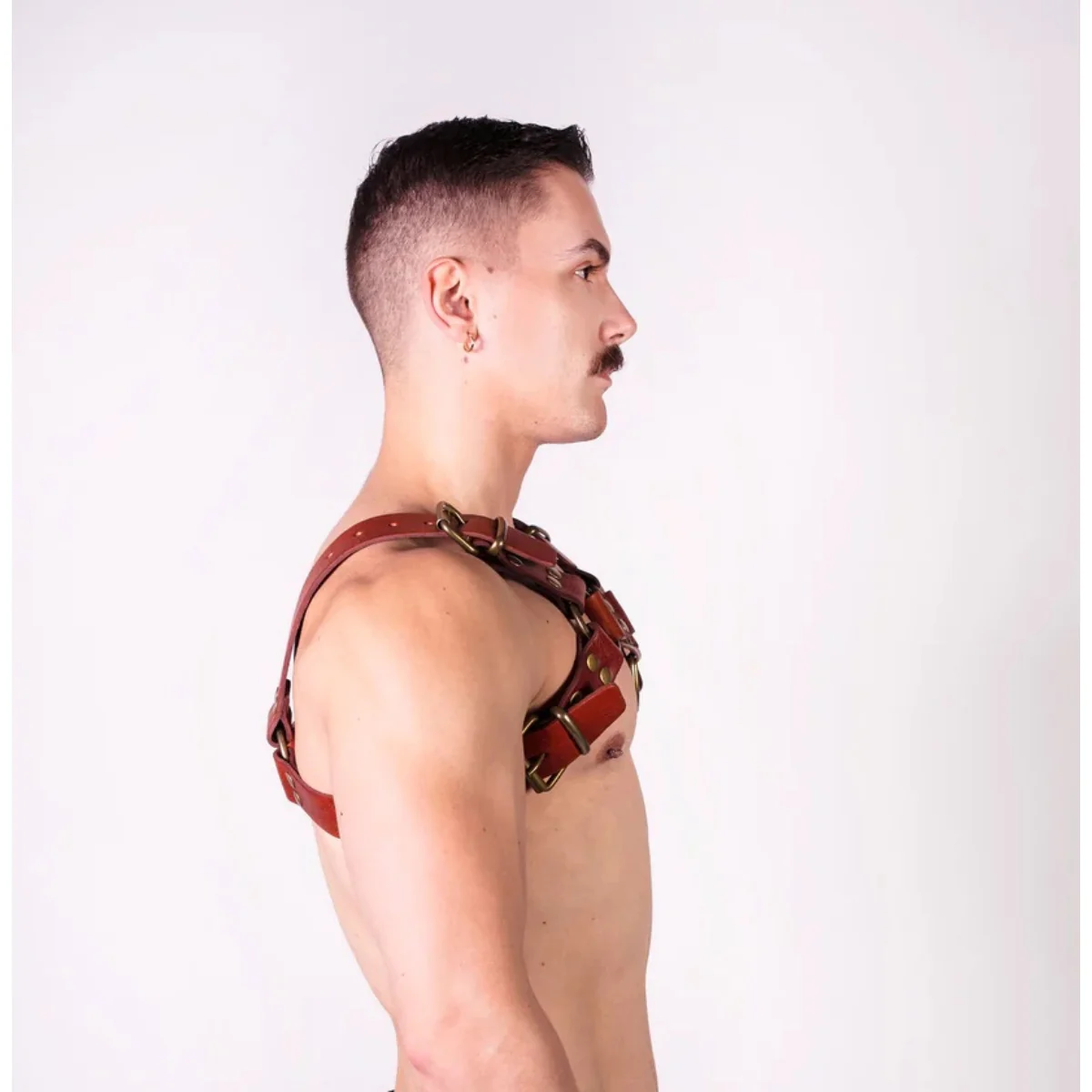 Prowler RED Leather Butch Harness Brown - Image 2