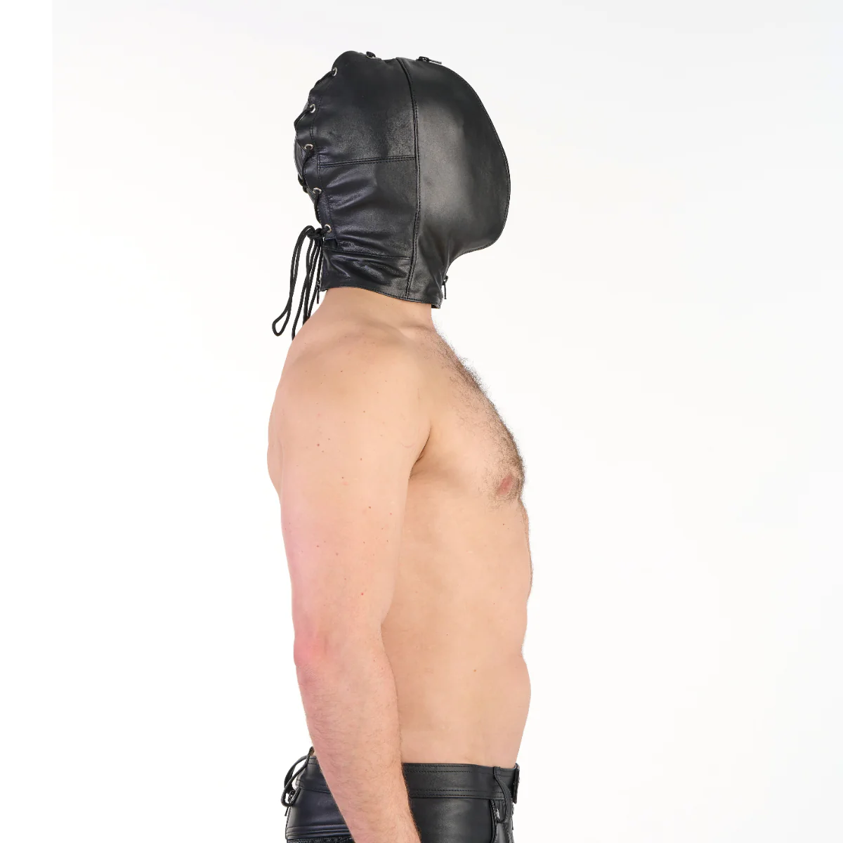 Prowler RED Leather Double Hood With Front Zipper Black - Image 5