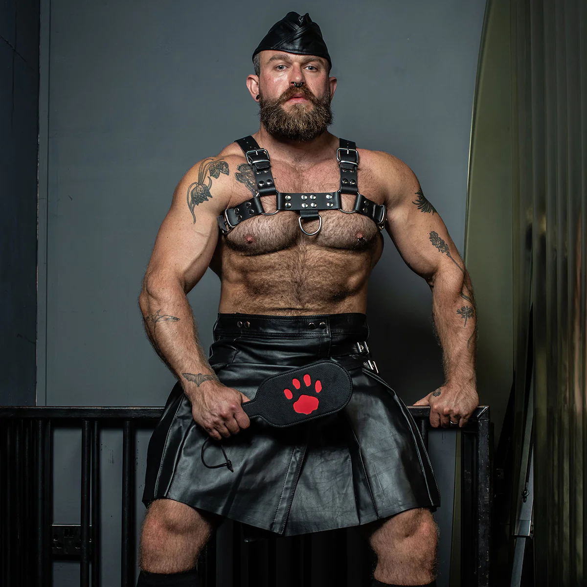 Prowler RED Leather Kilt Black - Image 6