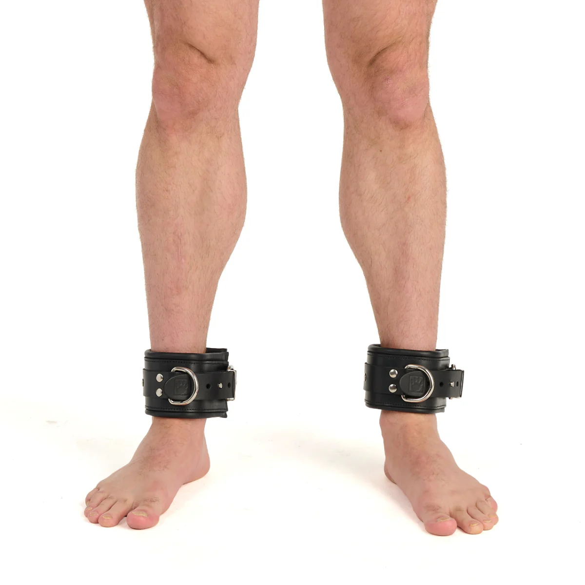 Prowler RED Leather Lockable Ankle Restraints Black - Image 2