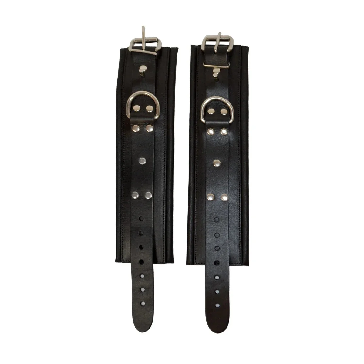 Prowler RED Leather Lockable Ankle Restraints Black - Image 4