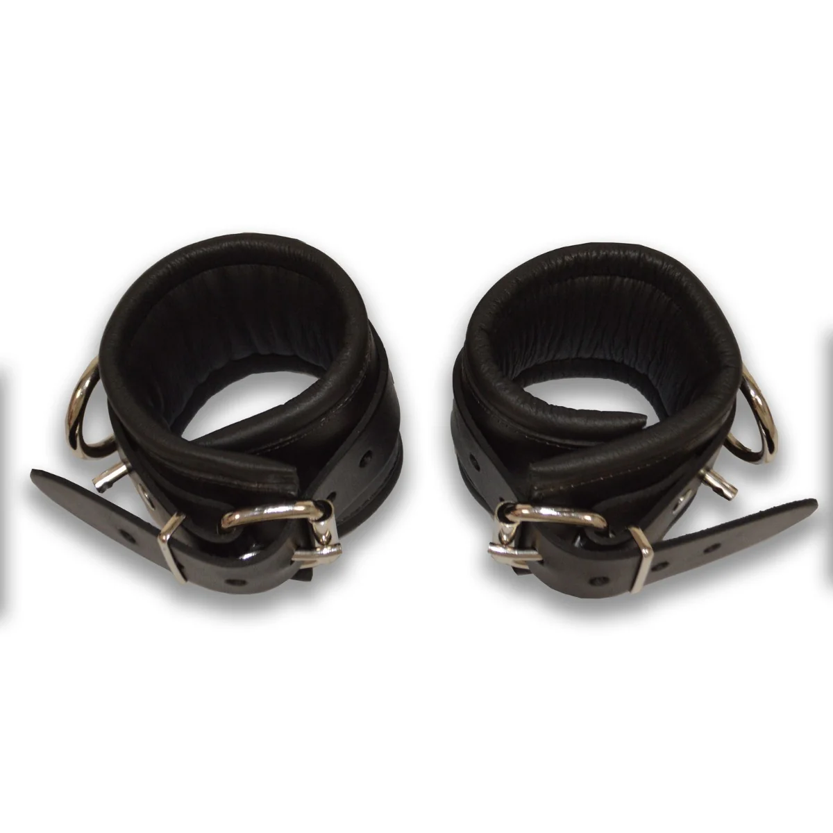 Prowler RED Leather Lockable Ankle Restraints Black - Image 5