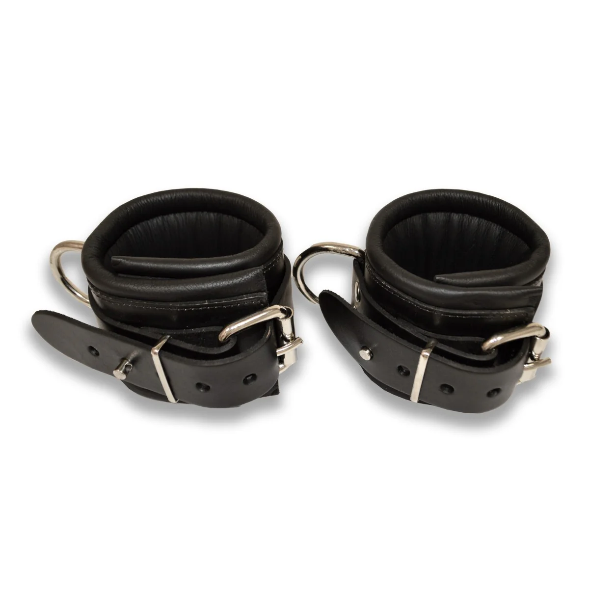 Prowler RED Leather Lockable Wrist Restraints Black - Image 3