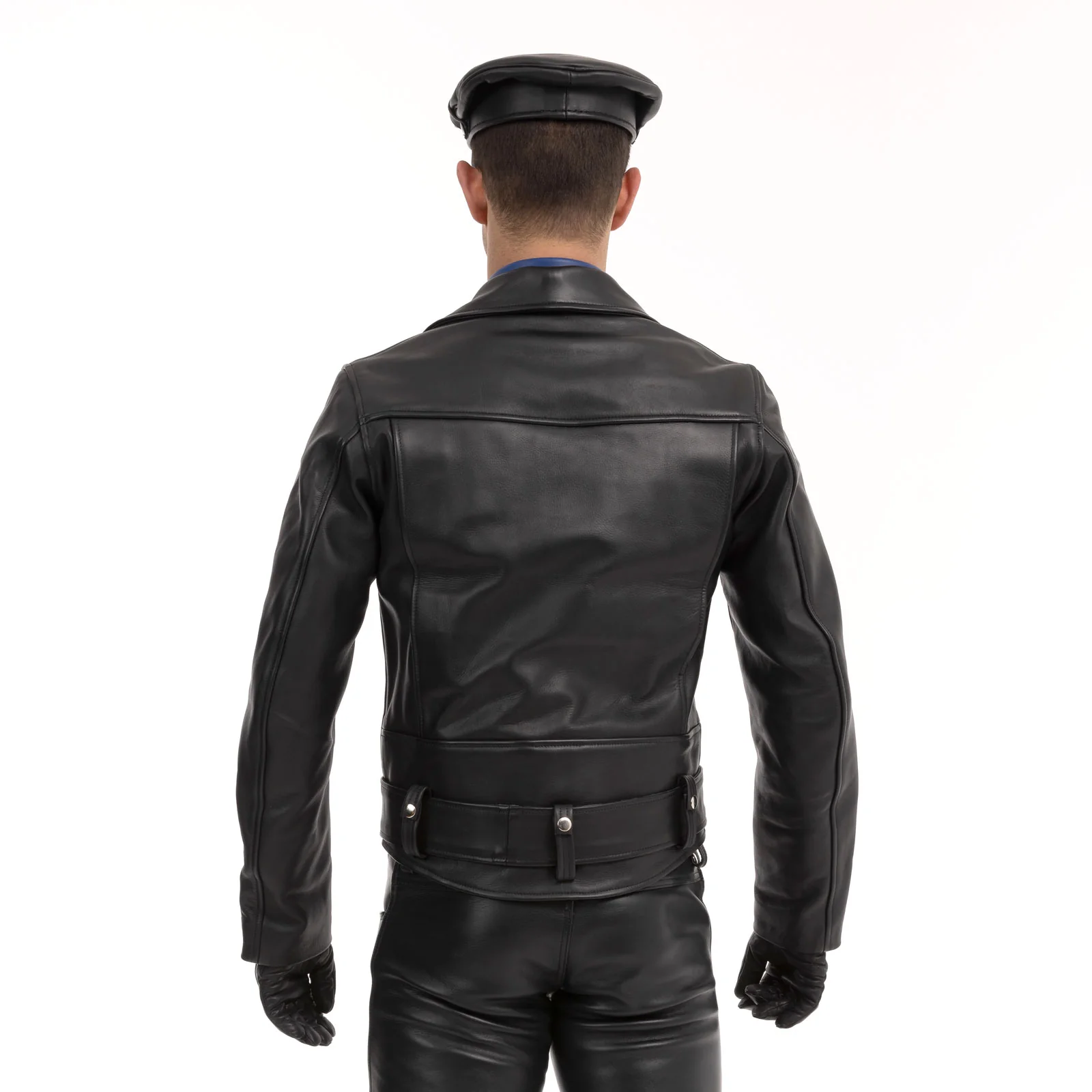 Prowler RED Leather Police Jacket Black - Image 4