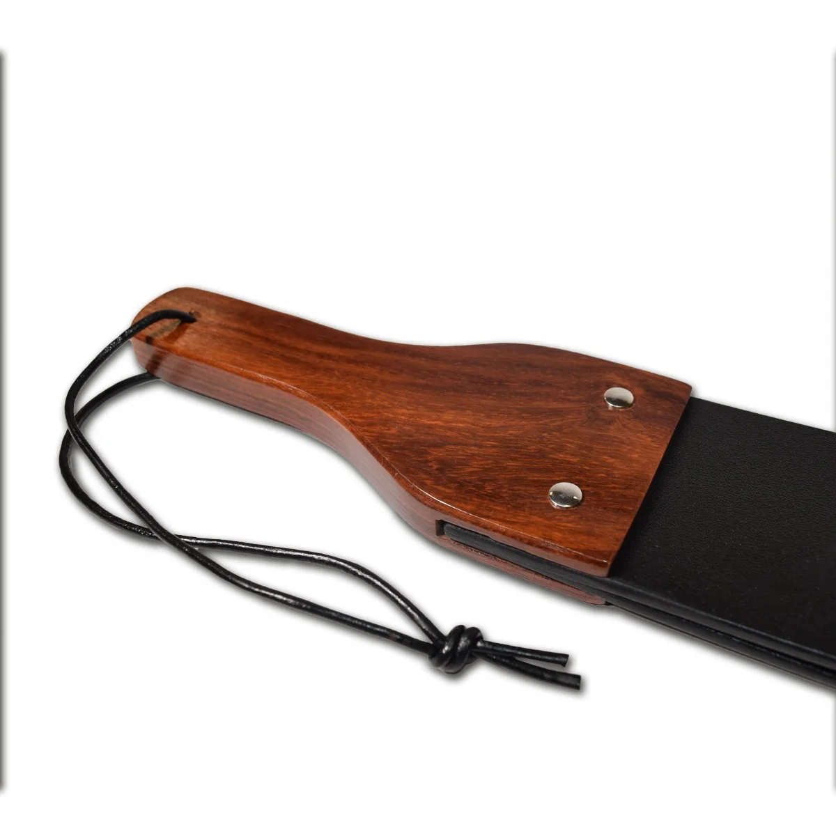Prowler RED Leather & Wood Flapper Paddle - Image 6