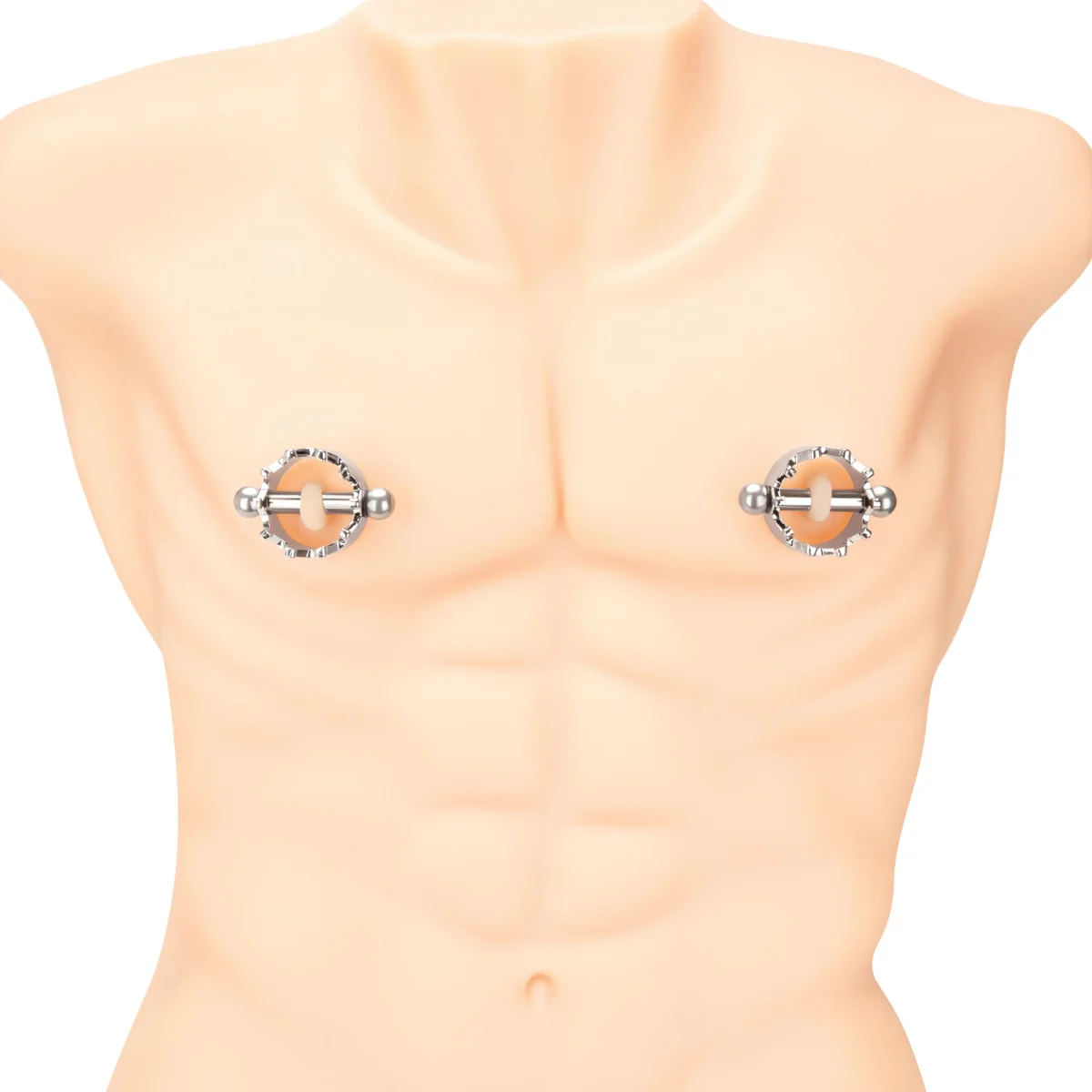 Prowler RED Magnetic Nipple Crown Clamps 2 Piece Set Silver - Image 3