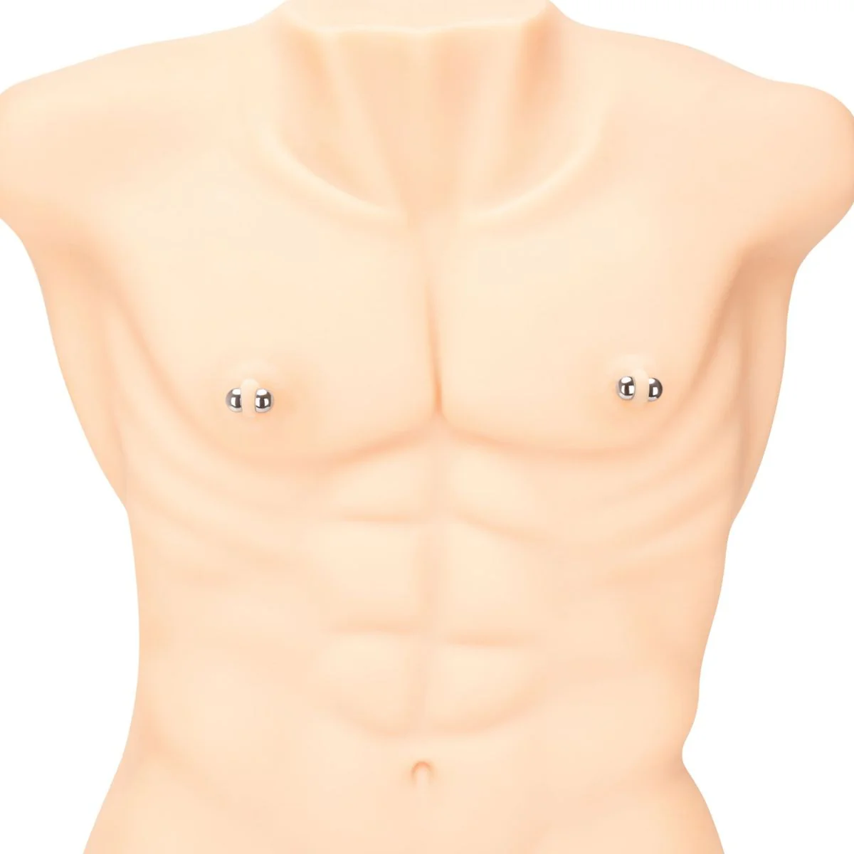 Prowler RED Magnetic Nipple Orbs 4 Piece Set Silver - Image 3