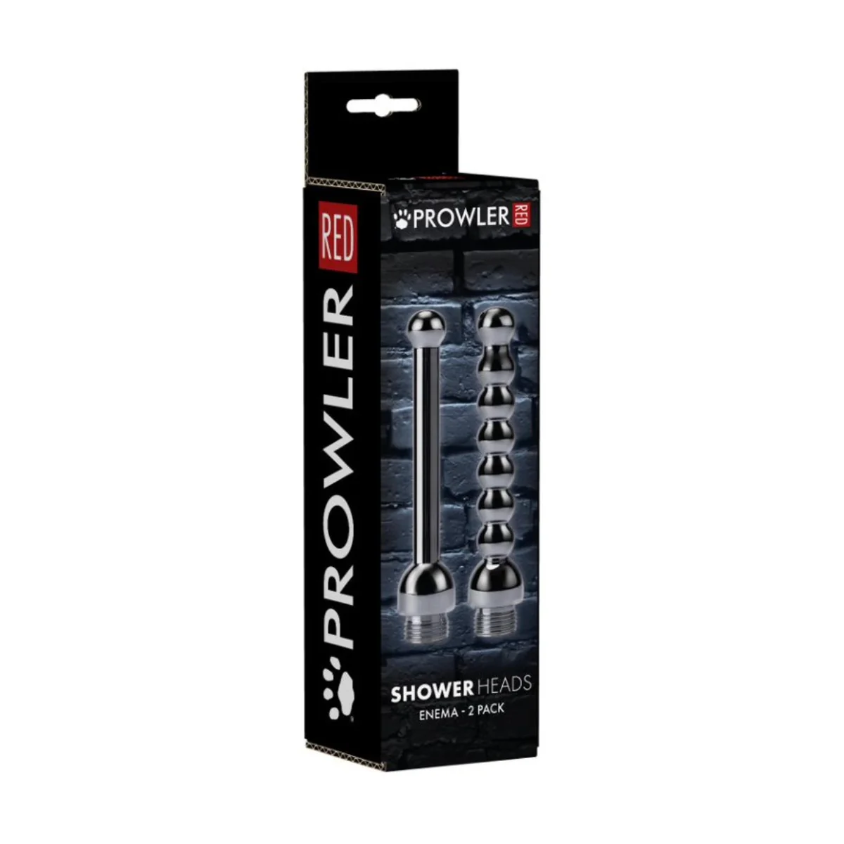 Prowler RED Shower Heads Douche Nozzles 2 Pack Silver - Image 2
