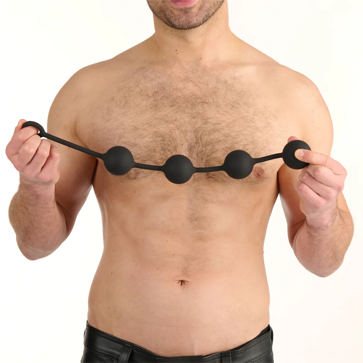 Prowler RED Silicone Anal Beads Black Large - Image 6