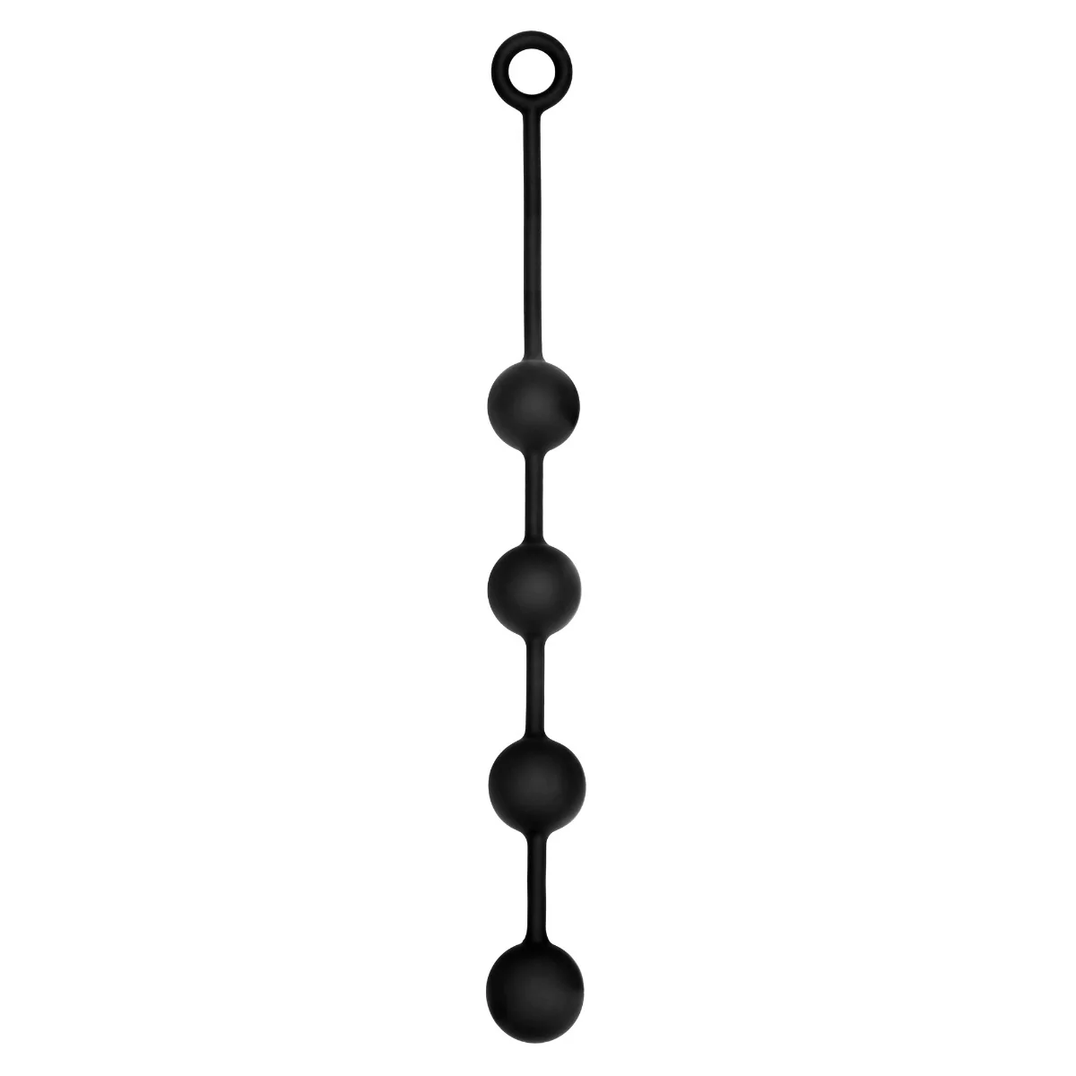 Prowler RED Silicone Anal Beads Black Medium