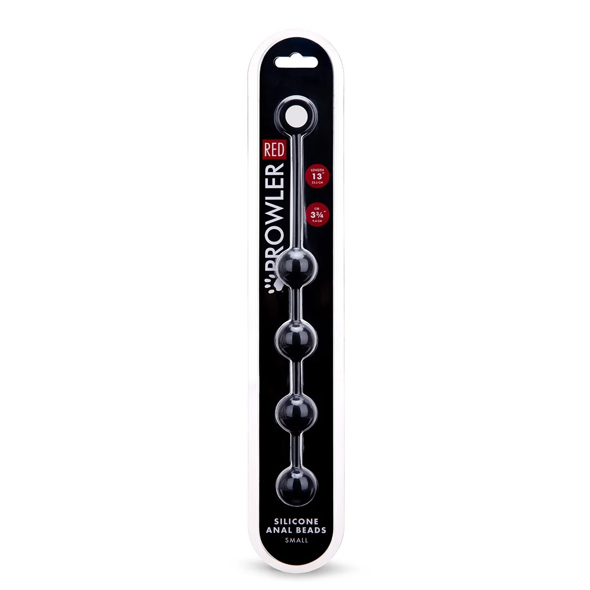 Prowler RED Silicone Anal Beads Black Small - Image 2