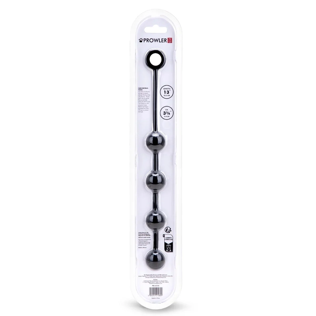 Prowler RED Silicone Anal Beads Black Small - Image 8
