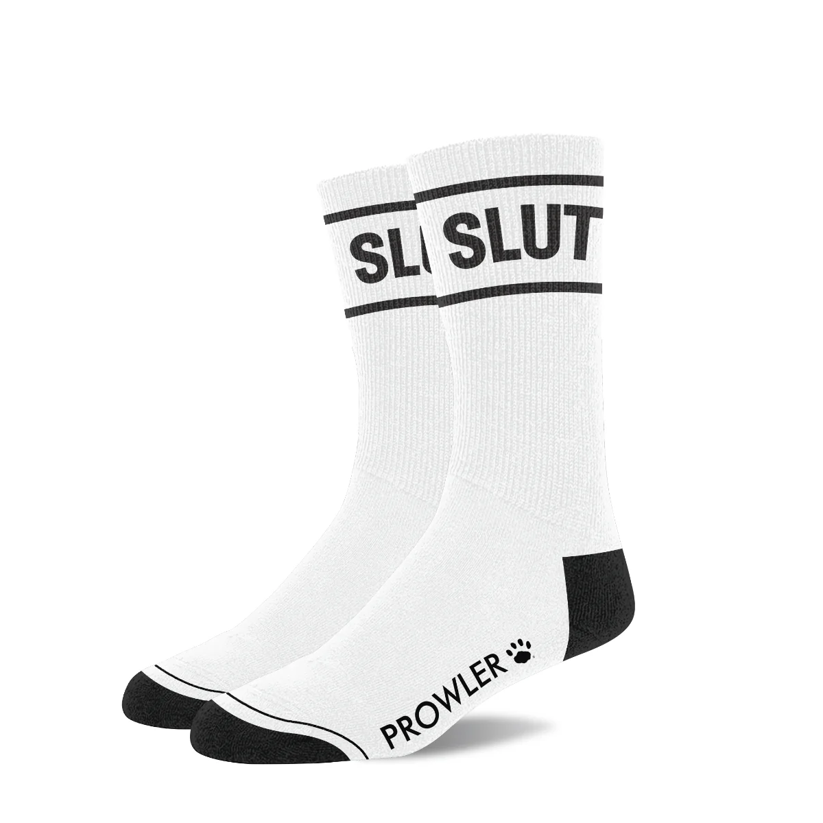 Prowler RED Slut Socks White Black