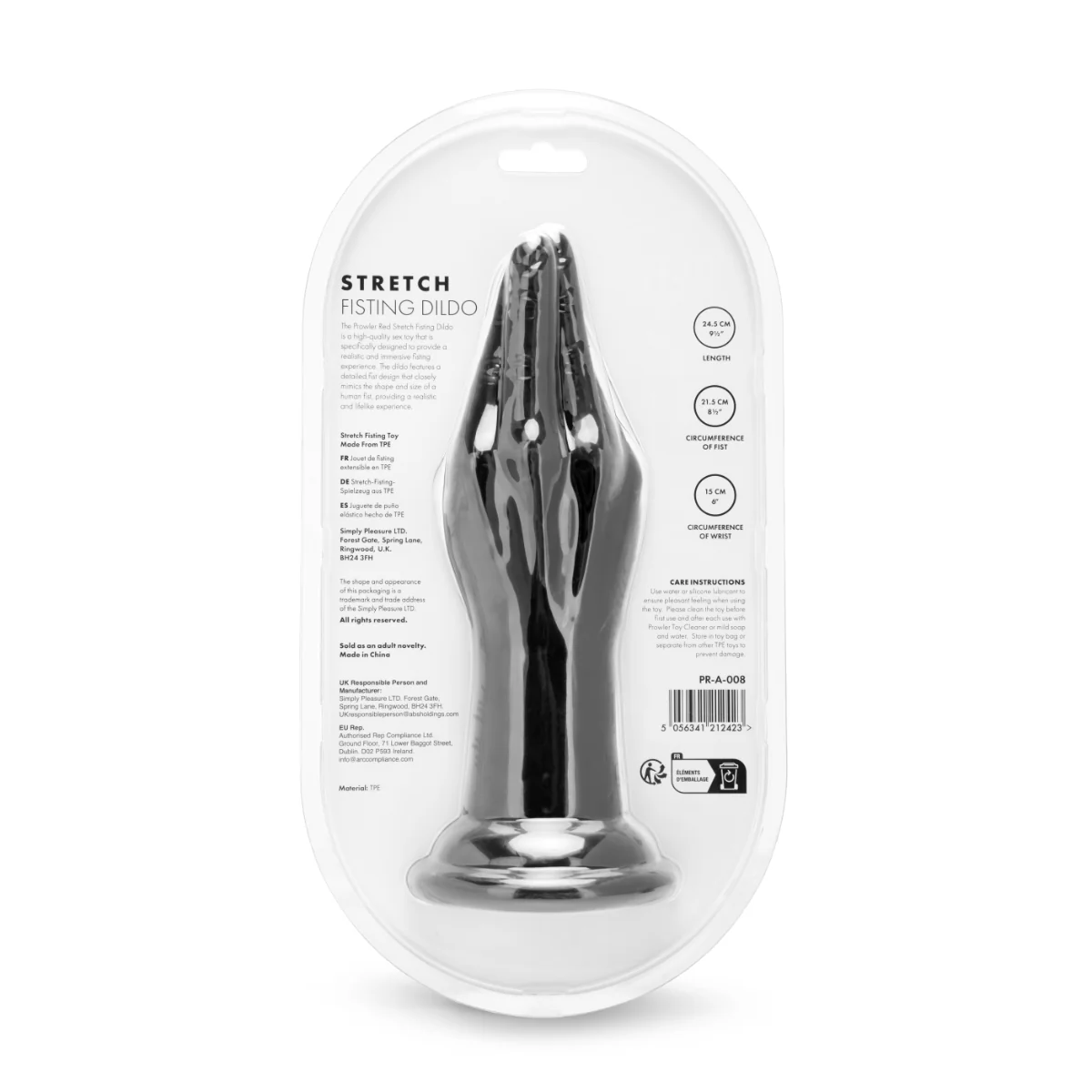 Prowler RED Stretch Fisting Butt Plug Black - Image 6