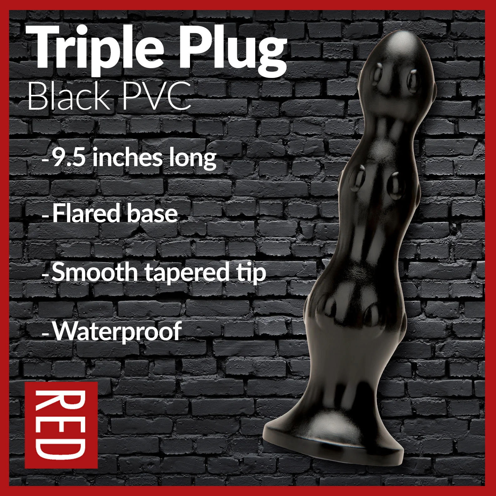 Prowler RED Triple Butt Plug Black - Image 6
