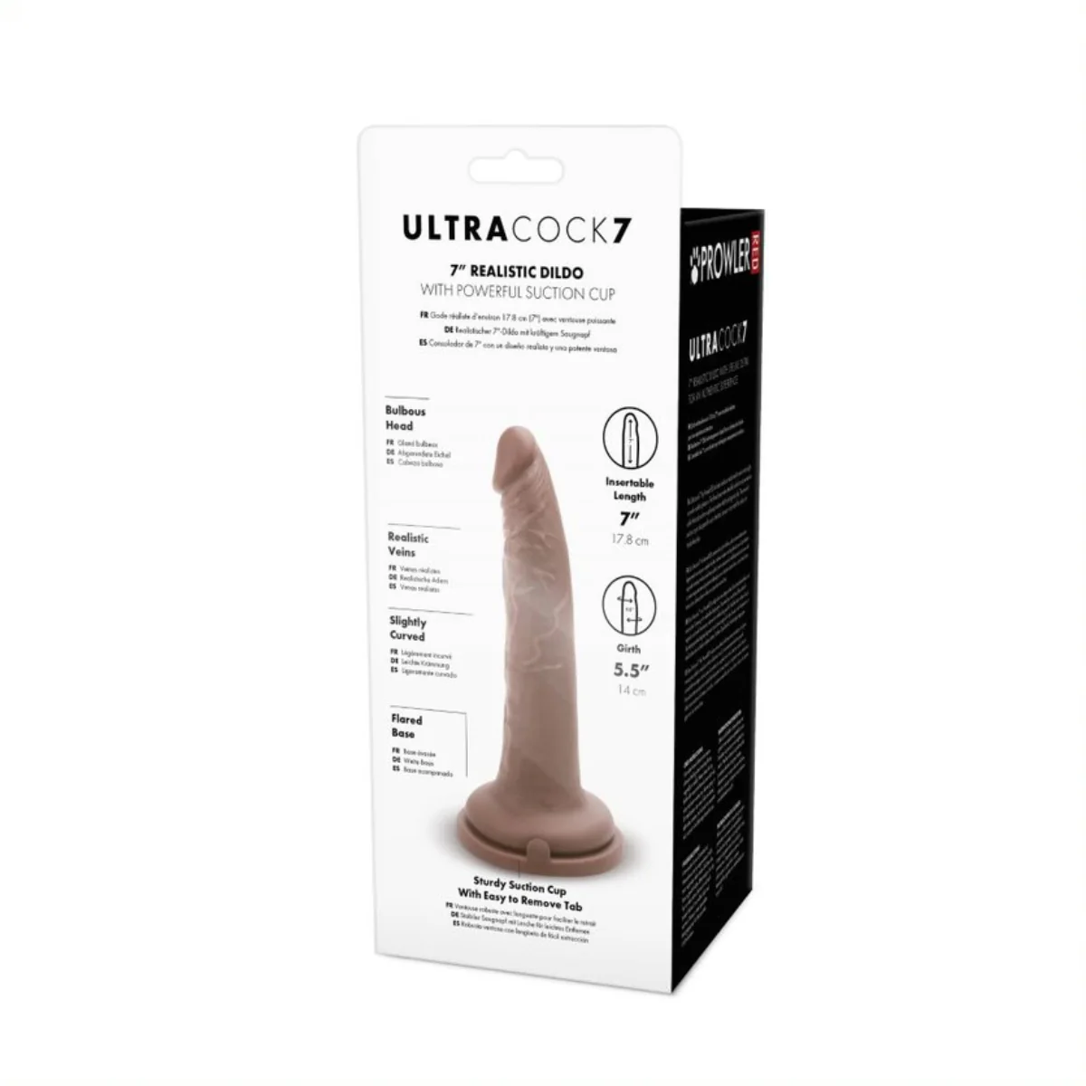 Prowler RED Ultra Cock Dildo Brown 7 Inch - Image 3