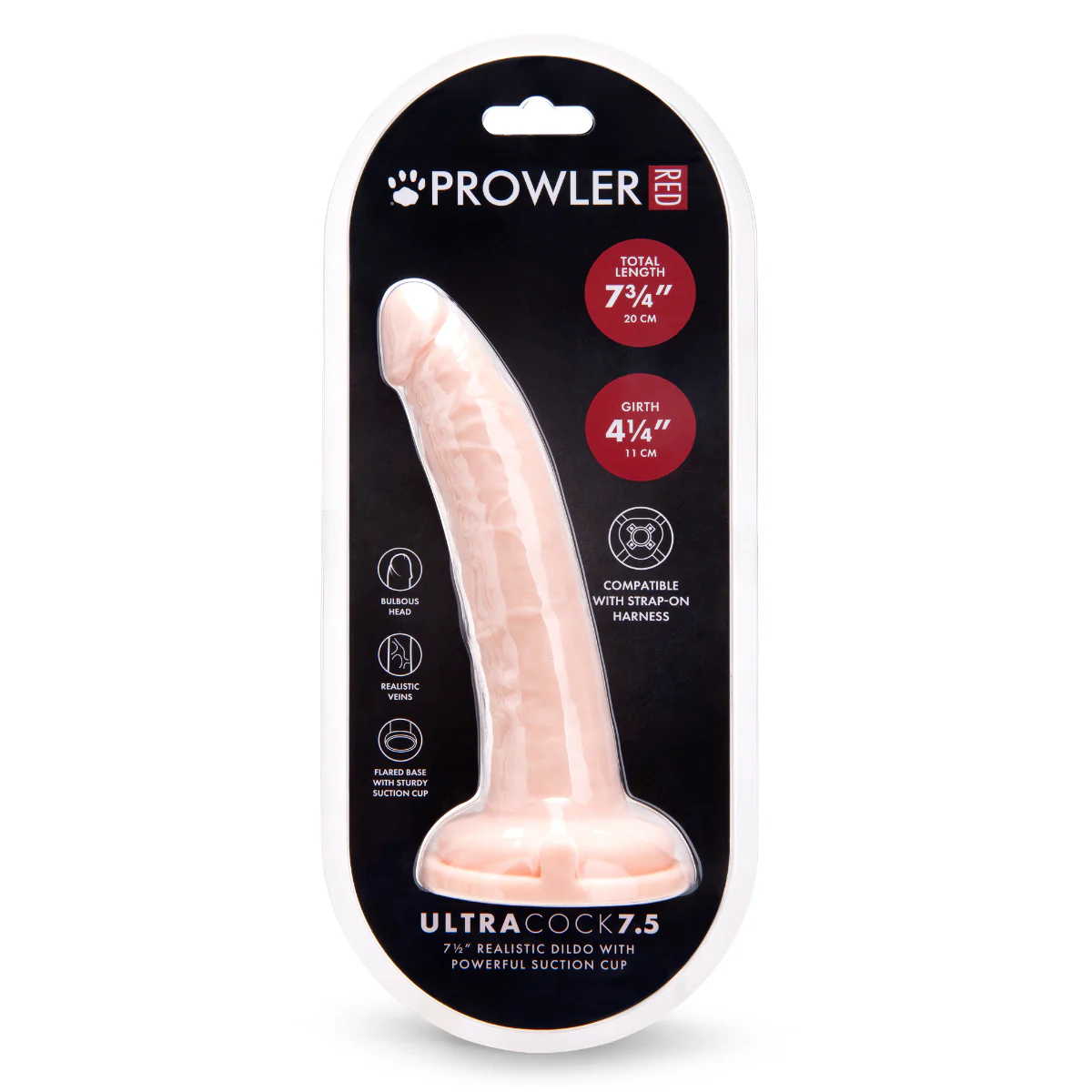 Prowler RED Ultra Cock Dildo Pink 7.5 Inch - Image 2