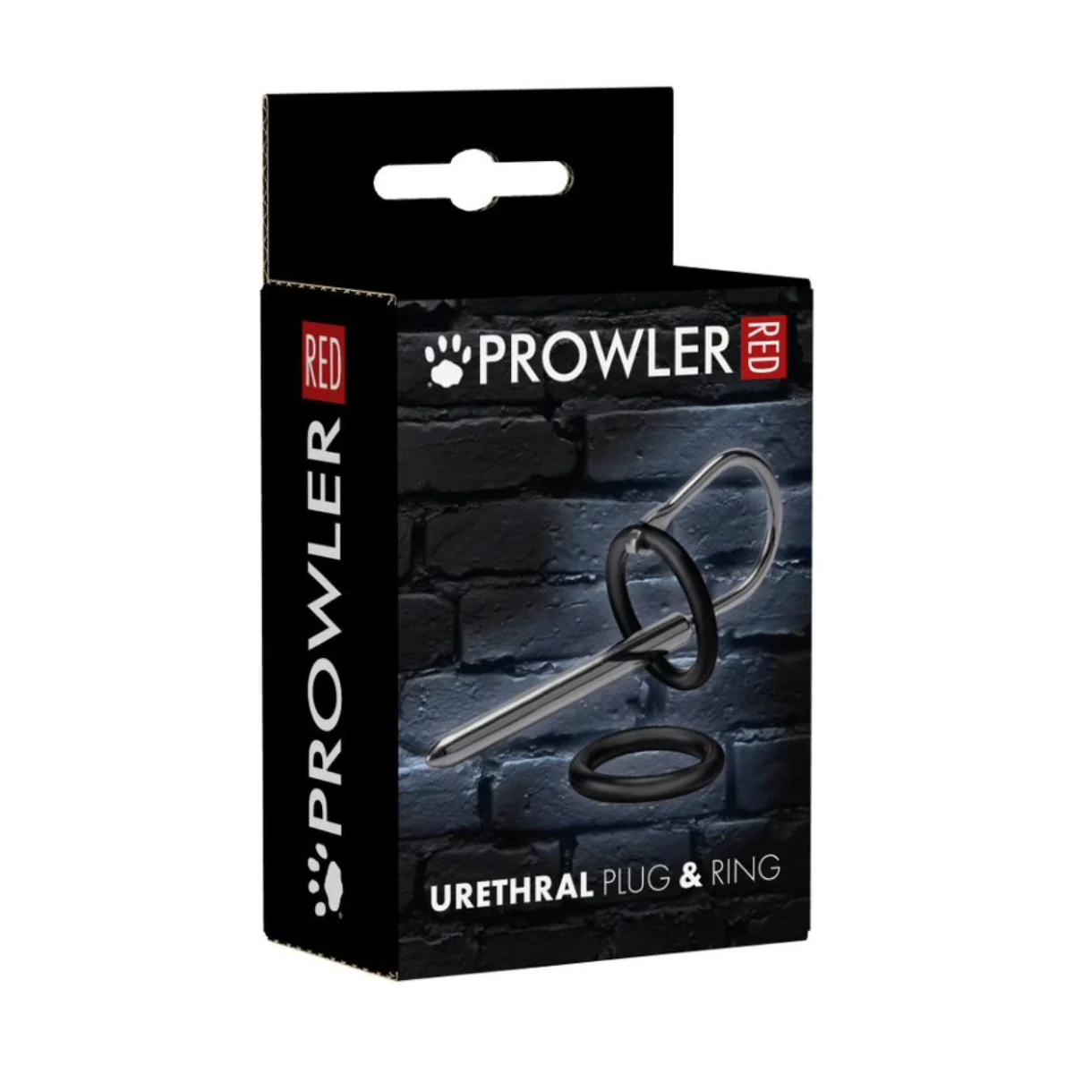 Prowler RED Urethral Plug & Ring Silver Black - Image 2