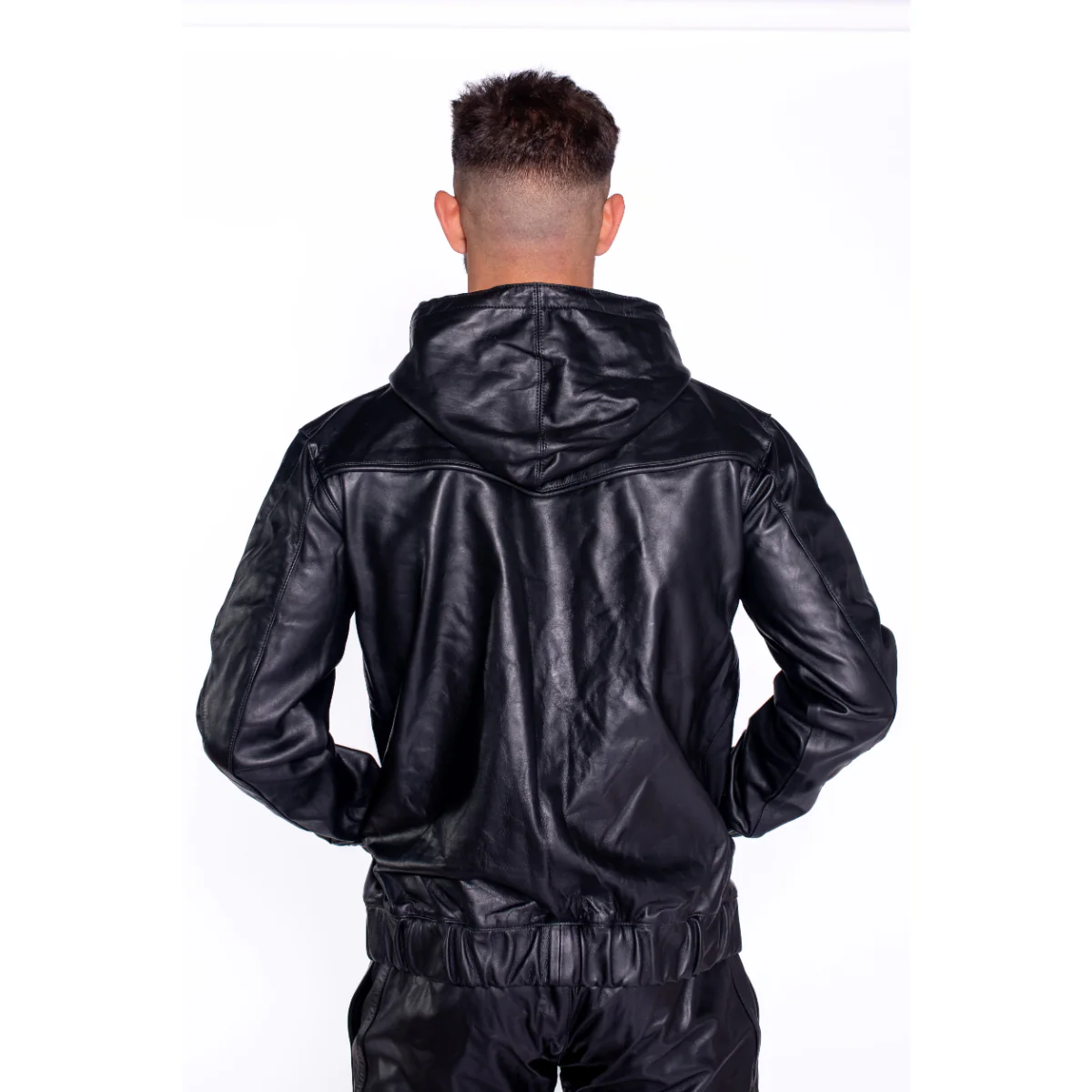 Prowler RED V Sports Leather Jacket Black - Image 2