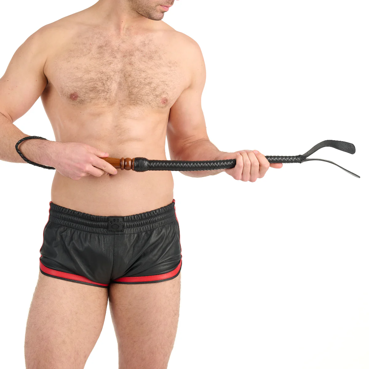 Prowler RED Wooden Handle Hunter Paddle Whip Black - Image 4