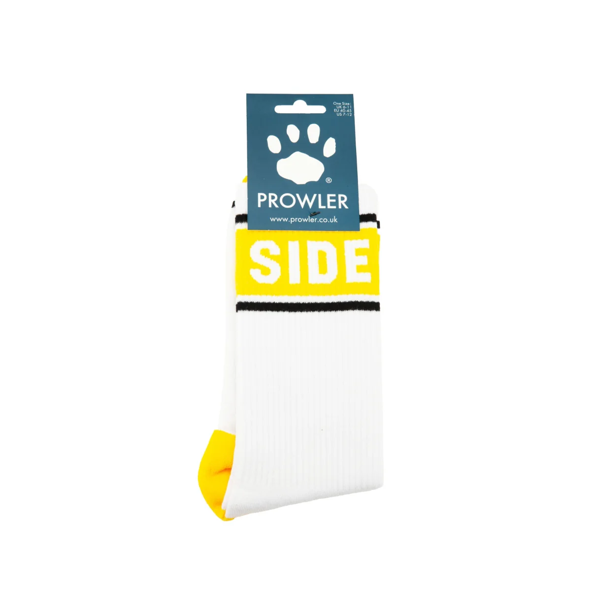 Prowler Side Socks White Yellow - Image 2