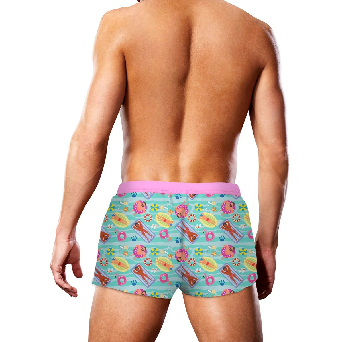 Prowler Swim Trunk Swimming Green Pink - Image 2