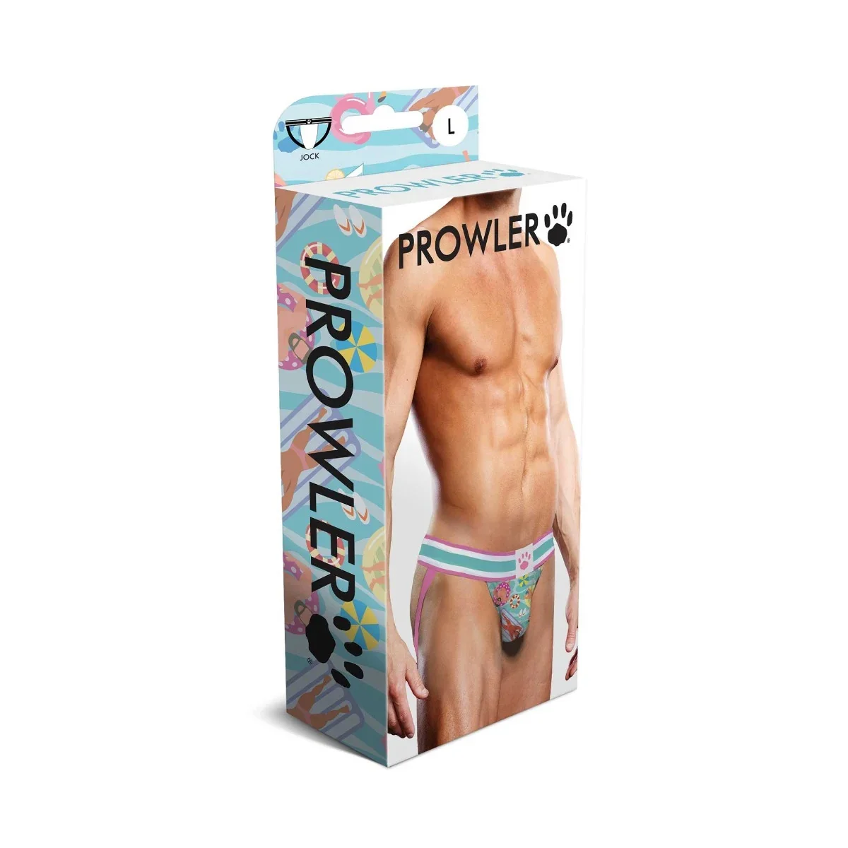 Prowler Swimming Jock Strap Green Pink - Image 2