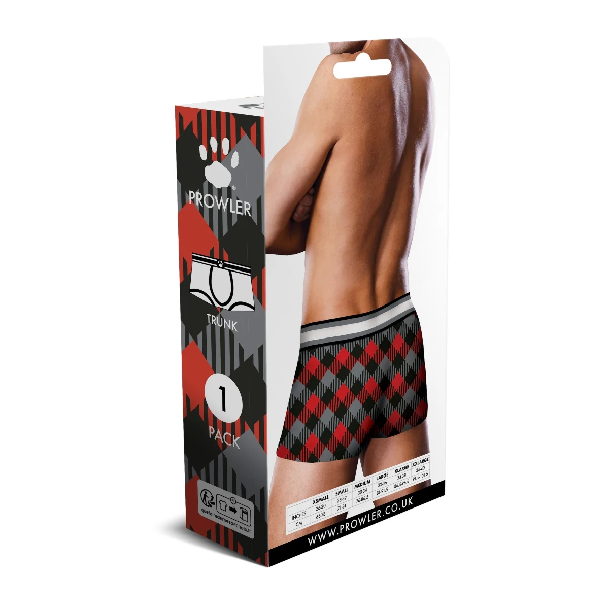 Prowler Tartan 1 Trunk Black Red - Image 4