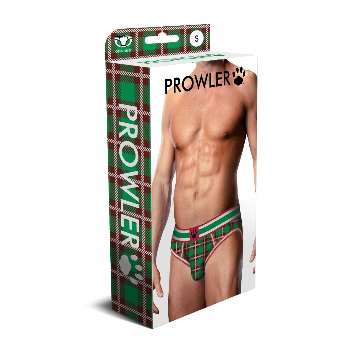 Prowler Tartan 2 Backless Brief Green Red - Image 2
