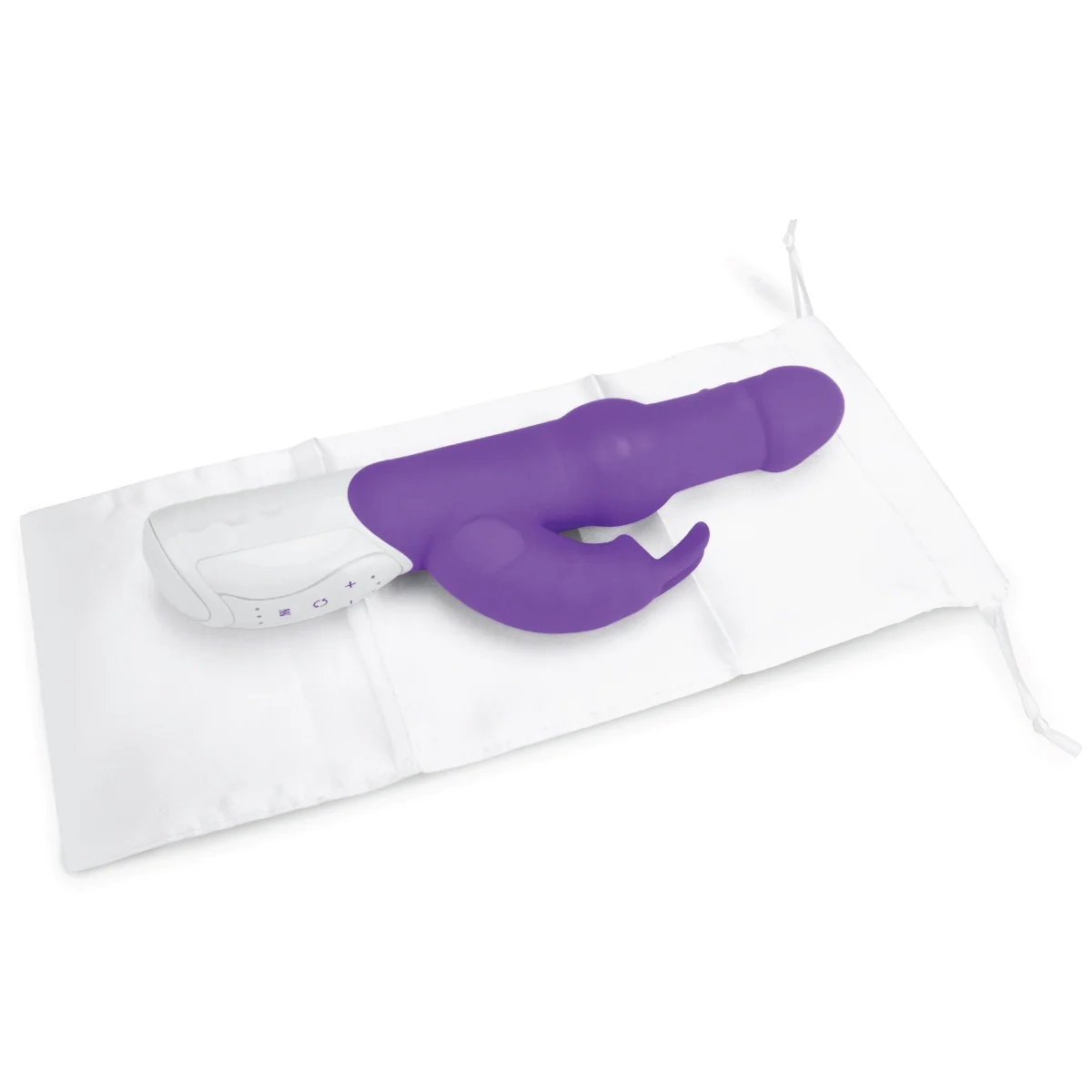 Rabbit Essentials Beads Rabbit Vibrator With Rotating Shaft Purple - Image 5