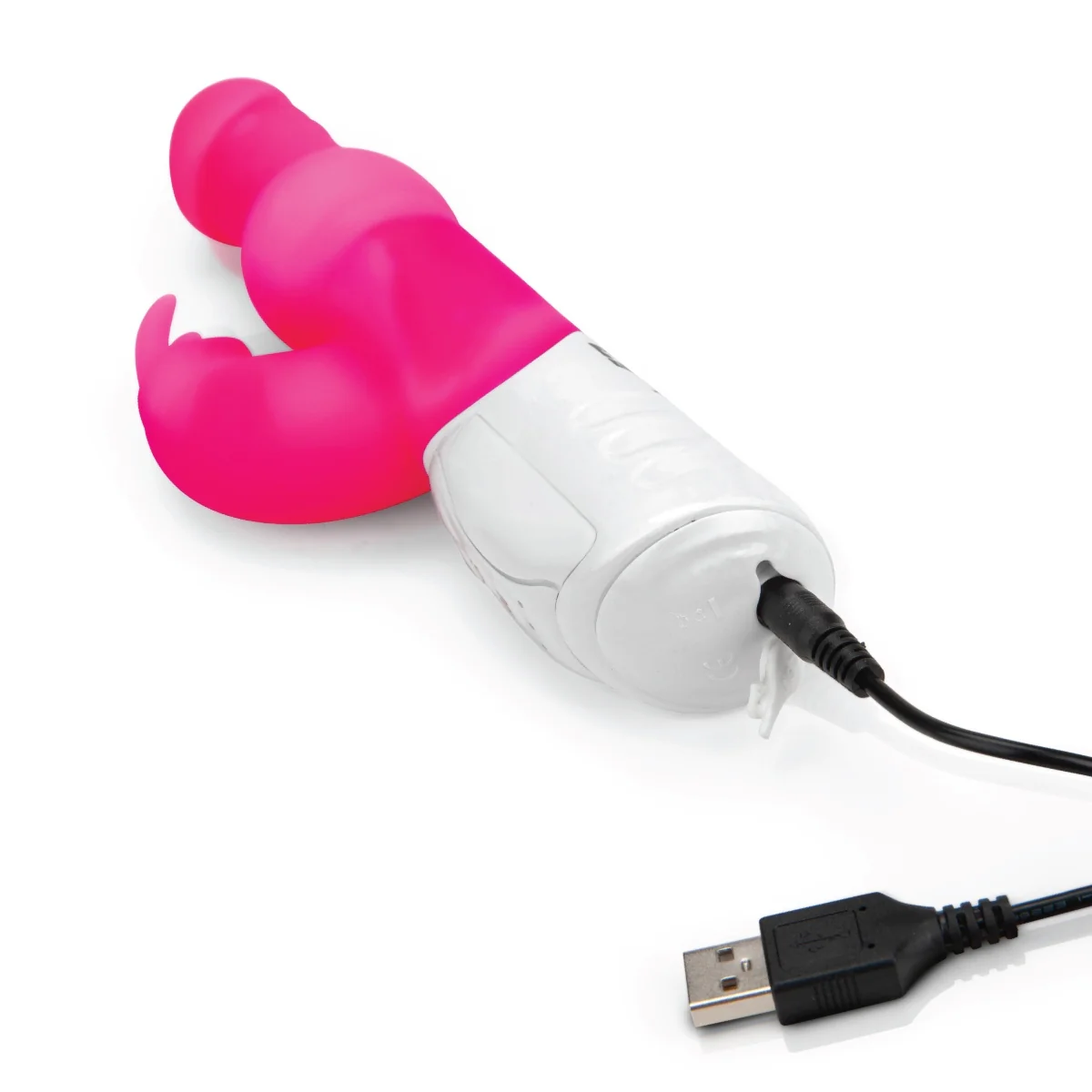 Rabbit Essentials Pearls Rabbit Vibrator With Rotating Shaft Hot Pink - Image 3