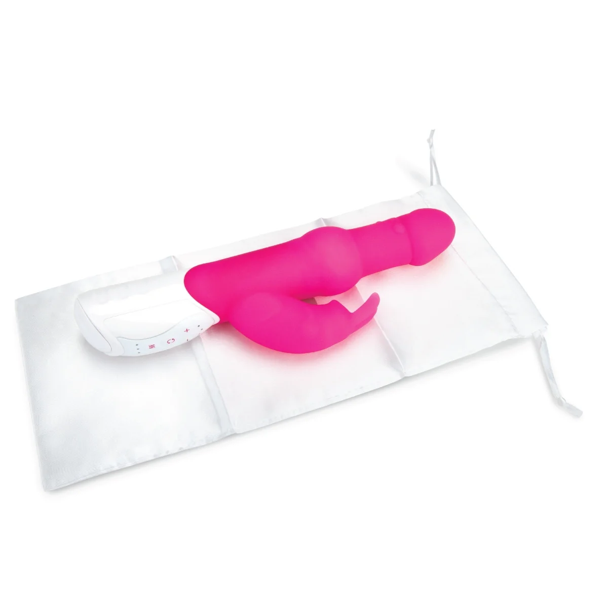 Rabbit Essentials Pearls Rabbit Vibrator With Rotating Shaft Hot Pink - Image 5