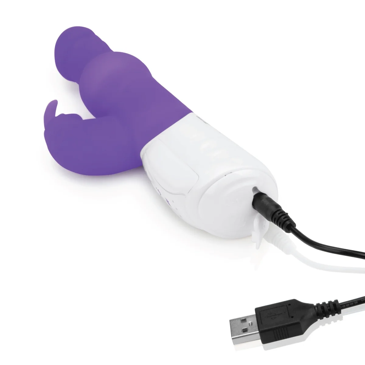 Rabbit Essentials Pearls Rabbit Vibrator With Rotating Shaft Purple - Image 3