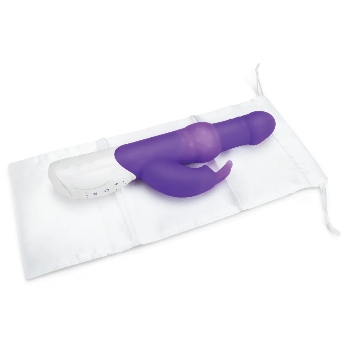 Rabbit Essentials Pearls Rabbit Vibrator With Rotating Shaft Purple - Image 5
