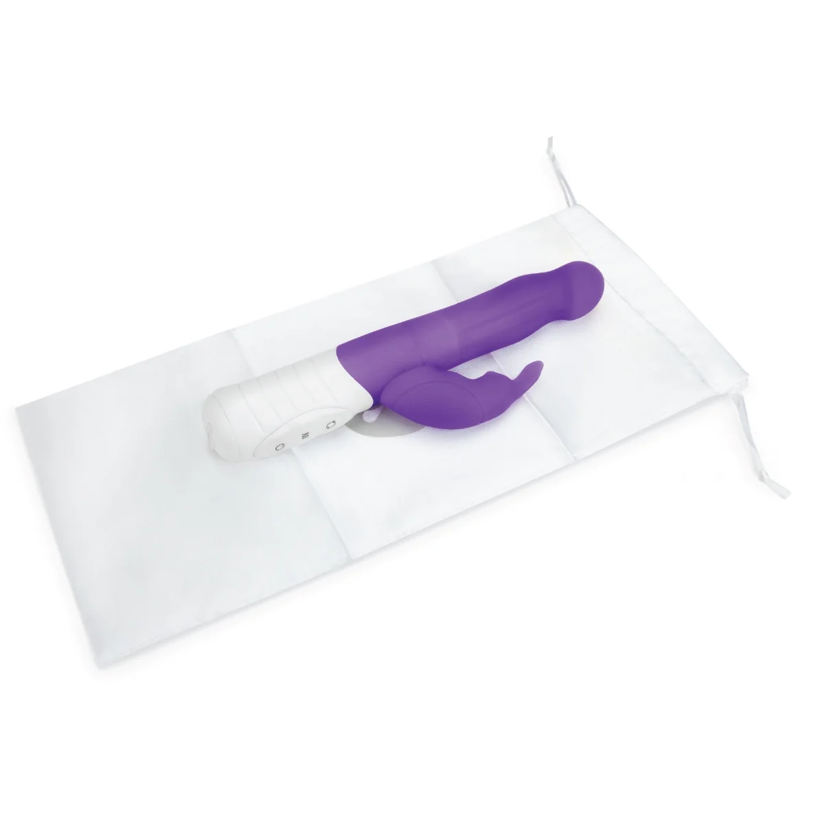 Rabbit Essentials Slim Shaft Rabbit Vibrator With Rotating Beads Purple - Image 5