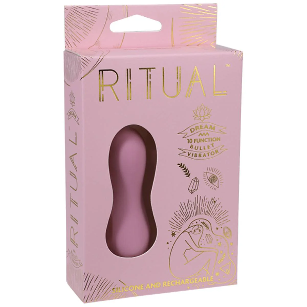 Ritual Dream 10 Function Rechargeable Silicone Bullet Vibrator Pink - Image 2