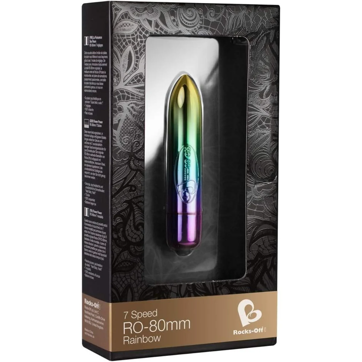 Rocks Off 7 Speed RO-80mm Bullet Vibrator Rainbow - Image 2