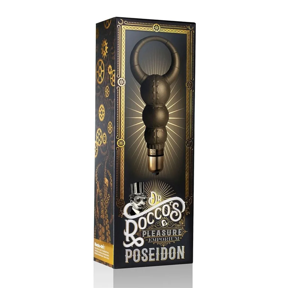 Rocks Off Dr. Rocco's Pleasure Emporium Poseidon Cock Ring Metallic Gold - Image 2
