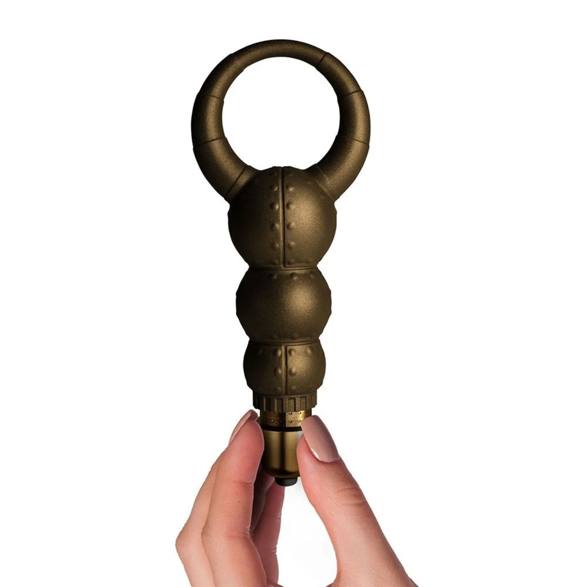 Rocks Off Dr. Rocco's Pleasure Emporium Poseidon Cock Ring Metallic Gold - Image 3