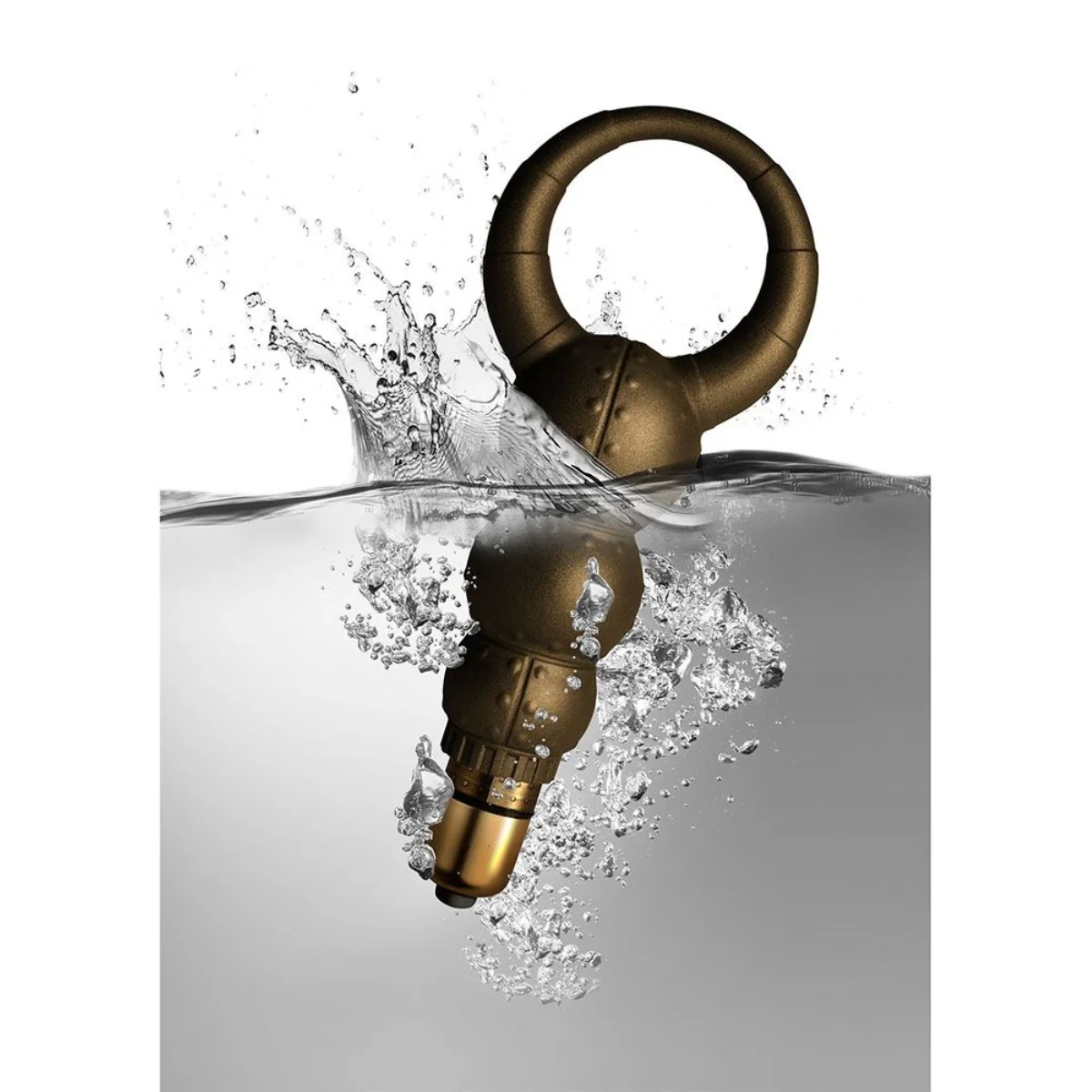 Rocks Off Dr. Rocco's Pleasure Emporium Poseidon Cock Ring Metallic Gold - Image 5