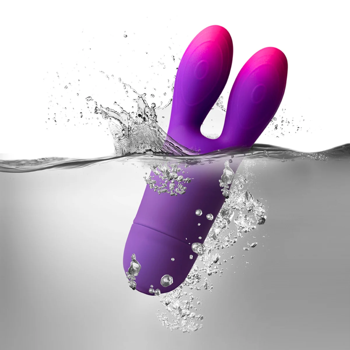 Rocks Off Glo-Girl Bunny Vibrator Purple Pink - Image 4
