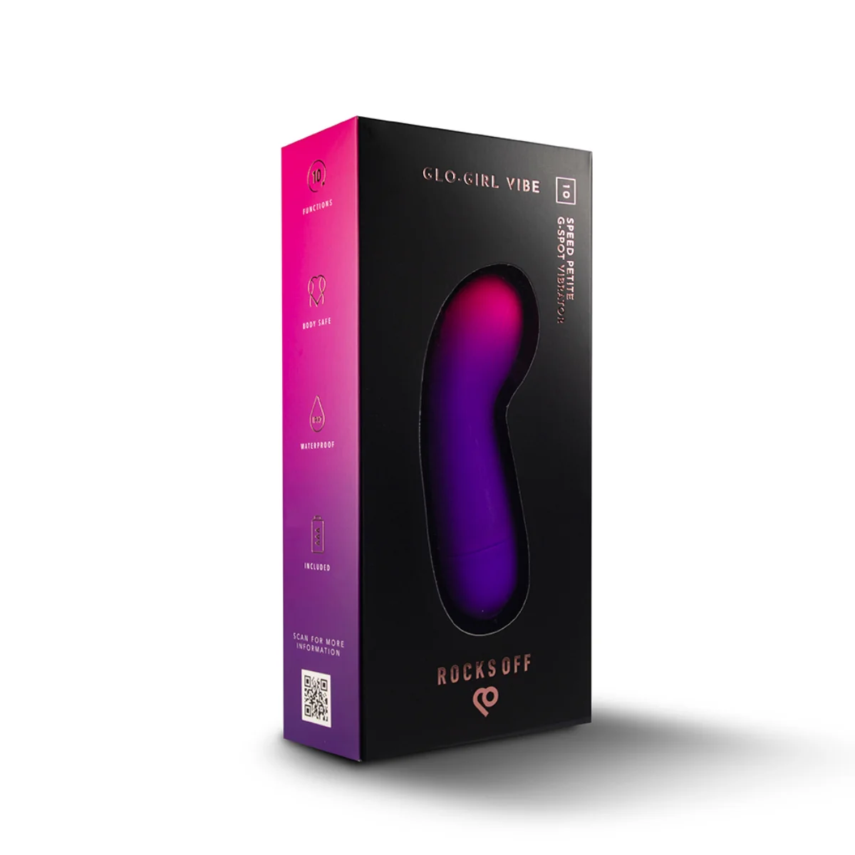 Rocks Off Glo-Girl G-Spot Vibrator Purple Pink - Image 2