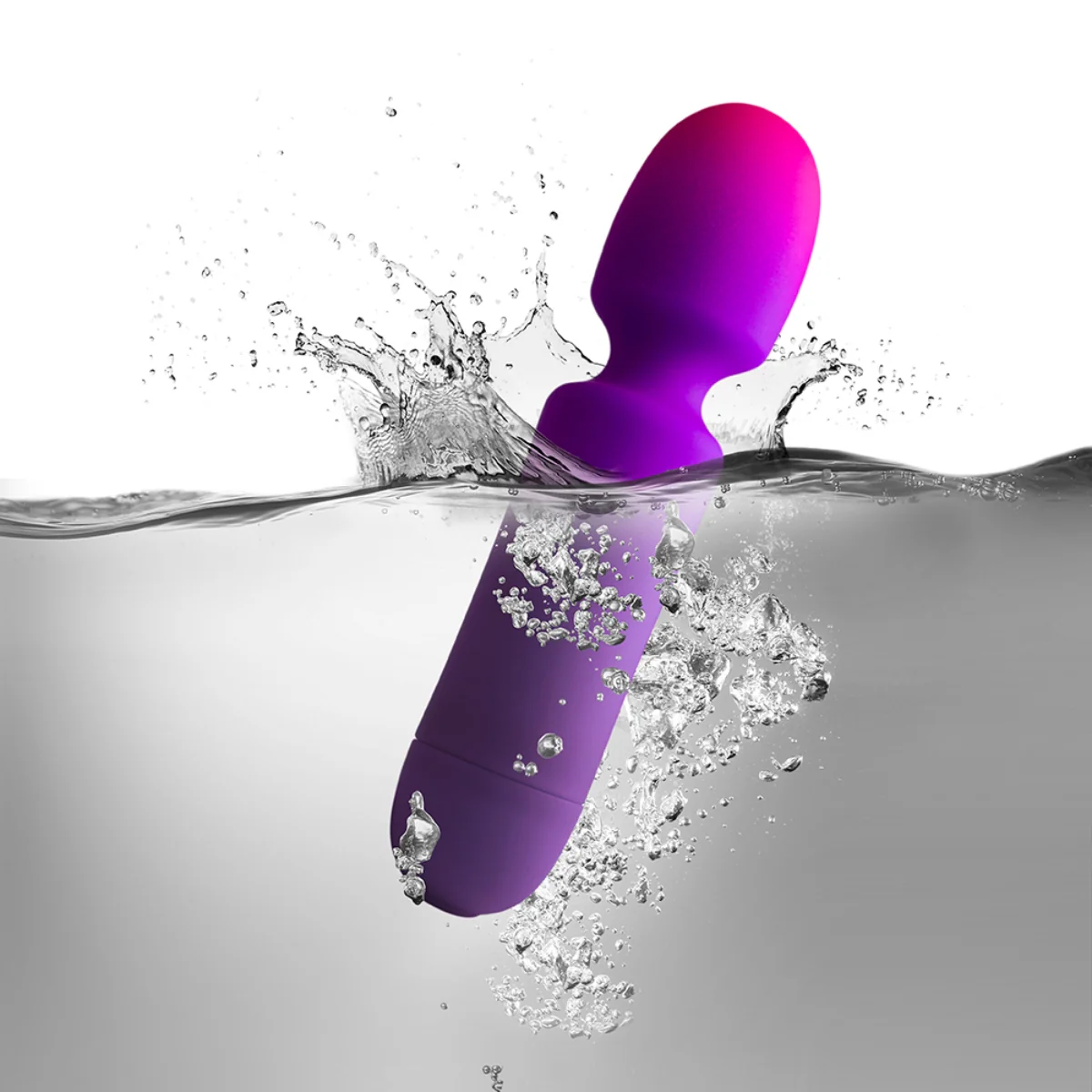 Rocks Off Glo-Girl Wand Vibrator Purple Pink - Image 4