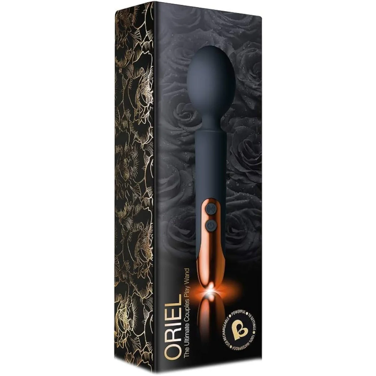 Rocks Off Oriel Rechargeable Wand Vibrator Black - Image 2