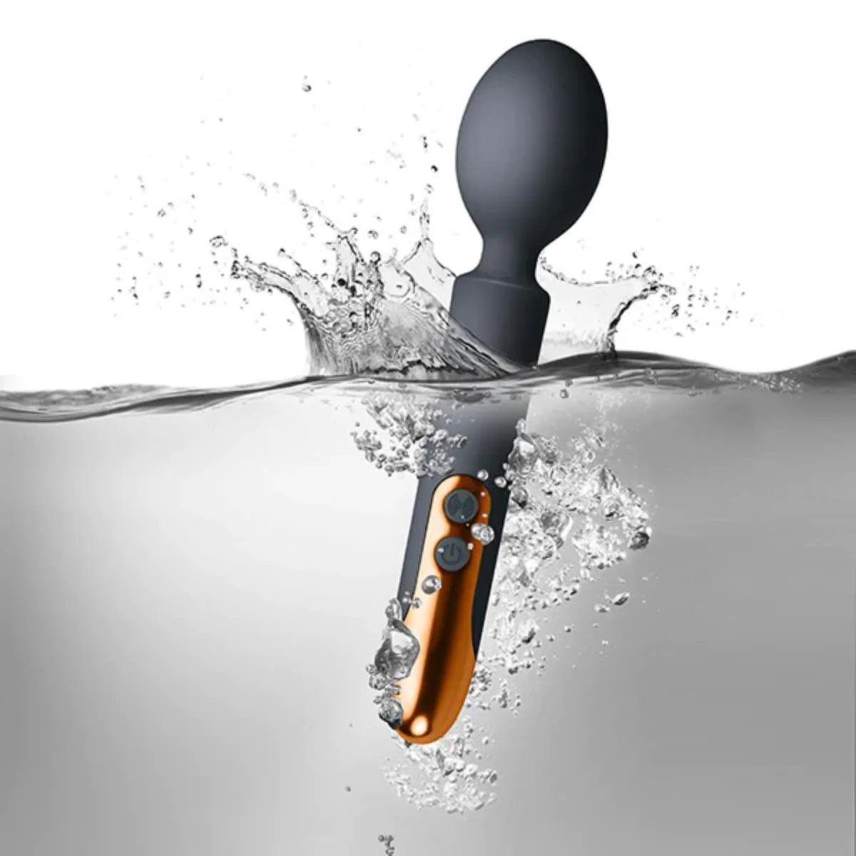 Rocks Off Oriel Rechargeable Wand Vibrator Black - Image 3