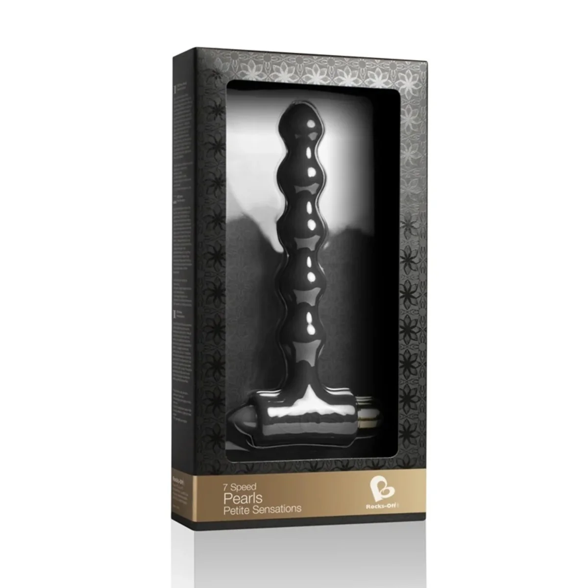 Rocks Off Petite Sensations Pearls Vibrating Butt Plug Black - Image 2
