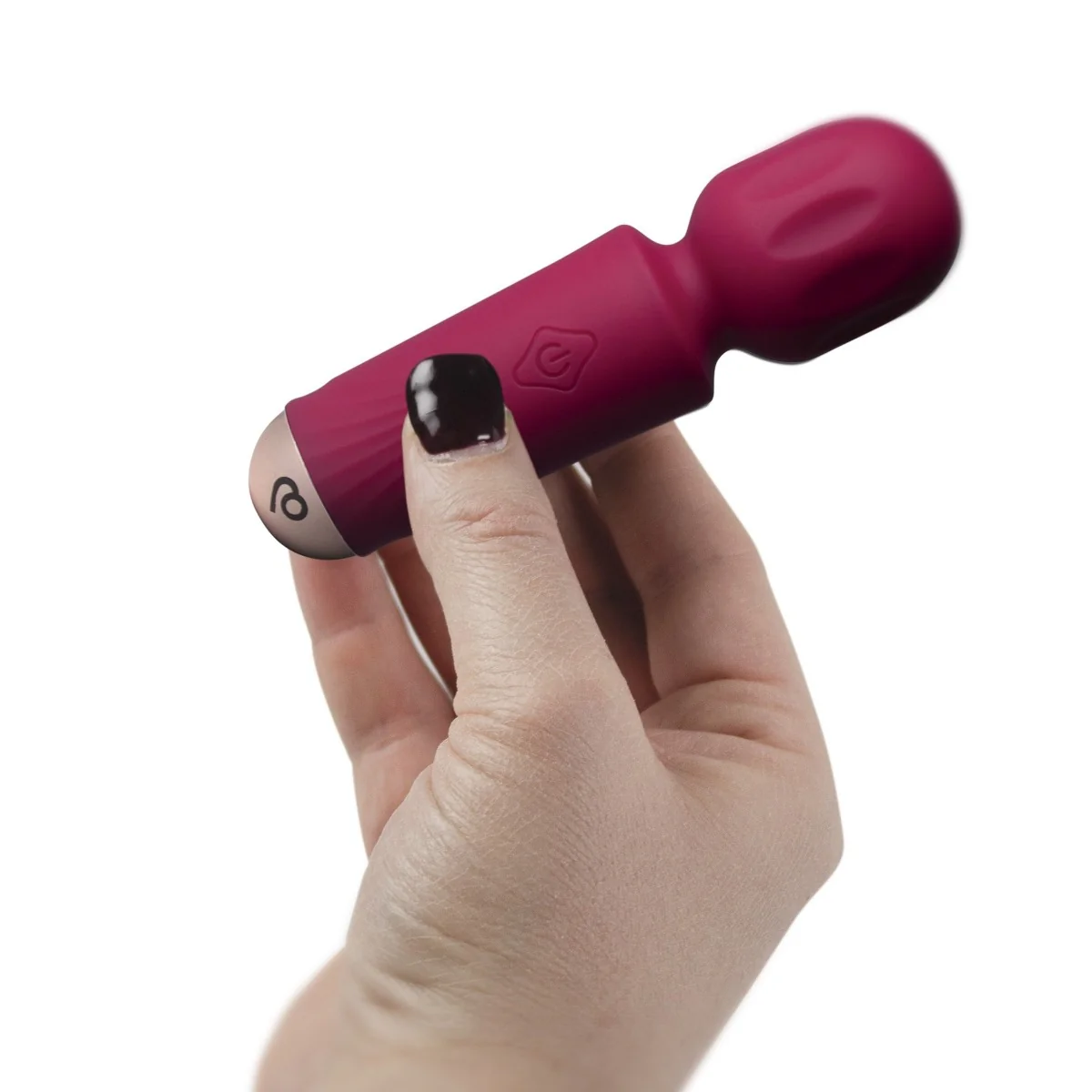 Rocks Off Rechargeable Mini Wand Vibrator Azalea Red - Image 3